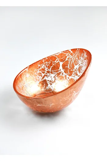 HERITAGE 11 Cm Copper Glass Sauce Bowl Jam Bowl Snack Bowl - 2066