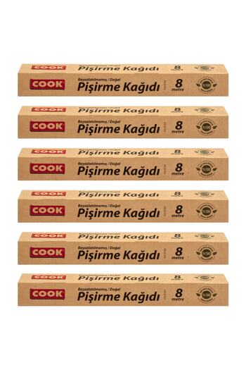COOK Natural Baking paper 37x8m Set of 6