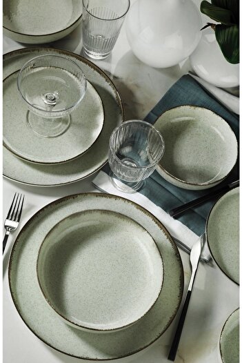 Kütahya Porselen 6-Piece Pearly Mood Sweet Plate