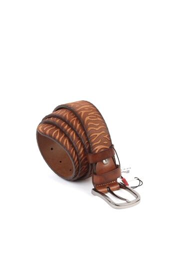 Aka Tan Genuine Leather Men's Sports Belt - S210