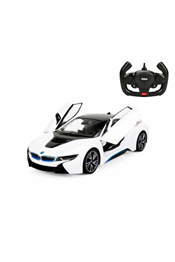 Rastar R/c 1/14 Uzaktan Kumandalı Kapıları Açılan Usb Şarjlı Bmw I8 Araba - Beyaz