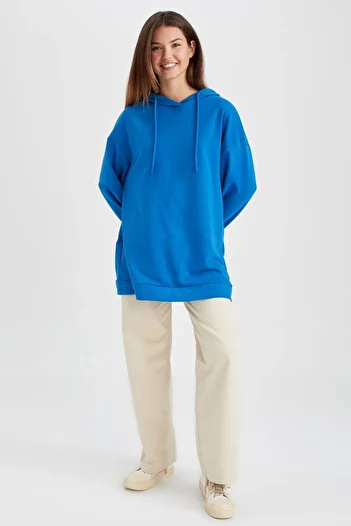 DeFacto Φούτερ Relax Fit Hooded Tunic