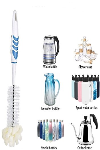 MasterCar Practical Bottle Jar and Thermos Cleaning Brush Spice Rack and Storage Container Cleaning Apparatus