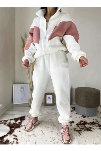 Machetta Design Women's Piece Zippered Tracksuit Set