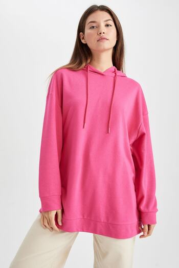 DeFacto Φούτερ Relax Fit Hooded Tunic
