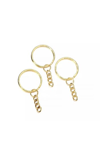 se7enhome 5 Pieces Epoxy Keychain Ring with Chain - Keychain Apparatus and Epoxy Resin