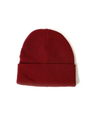 GoldCap Basic Plain Claret Red Beret Wool Knitted Beret