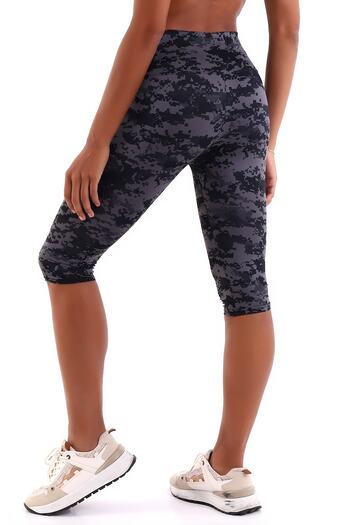 Aykum Mayo High Waist Sports and Daily Below Knee Tights,moon Sand