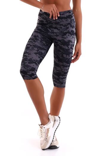 Aykum Mayo High Waist Sports and Daily Below Knee Tights,moon Sand