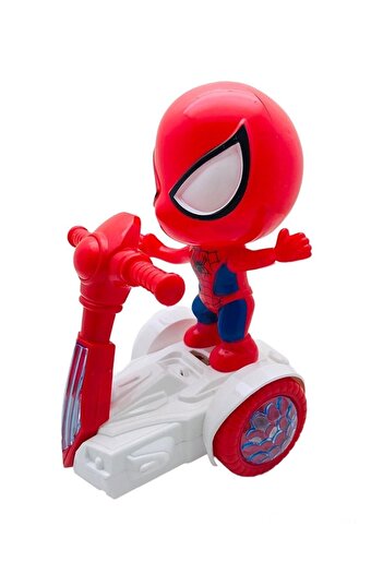 AVENGERS Spiderman Scooter Multi-Turn and Spin Toy with Lights and Music Unsl0058