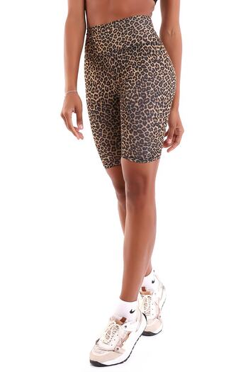 Aykum Mayo High Waist Sports and Daily Short Tights,moon Sand