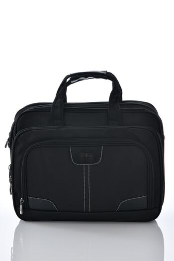 ÇÇS 71204 Gusseted Briefcase with Laptop Compartment Black