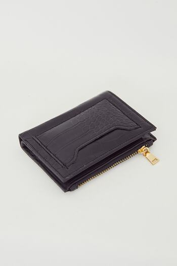 ALTUDA Women's Square Pattern Wallet Black