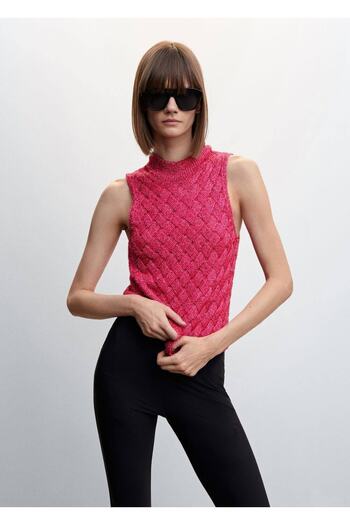 MANGO Woman Lureks Halter Neck Blouse