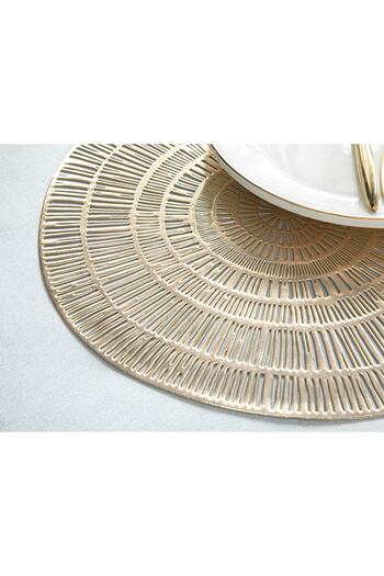English Home Glazzy PVC 2-Piece American Service 38 Cm Gold