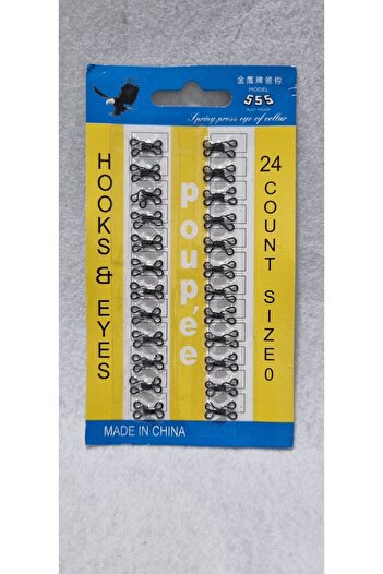erdoğan hobi Agraf Button Clasp Button 24pcs 1.2cm Black No:0 Bra Clasp Skirt Clasp Vest Clasp Athlete Clasp