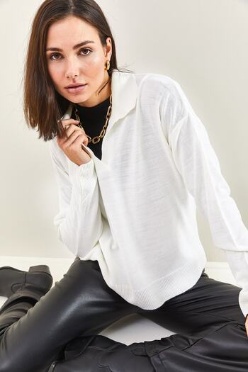 Bianco Lucci Γυναικεία μπλούζα Polo Neck Basic