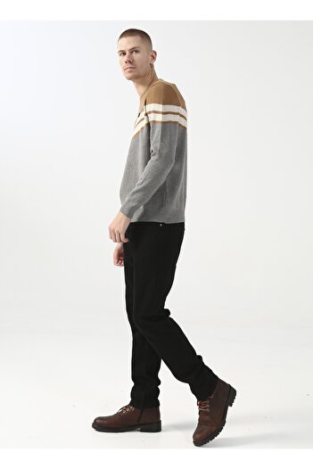 U.S. Polo Assn. Gray Melange Crew Neck Men's Sweater - Kendal