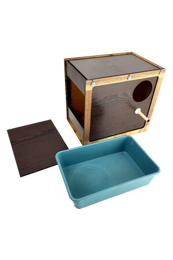 Demo Tasarım Professional Cockatiel Nest with Wenge Frame