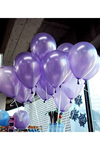 HBK Lilac Metallic Balloon 15 Pieces