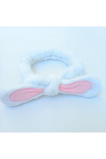Alingo Plush Rabbit Ear Model Children's White Hair Band