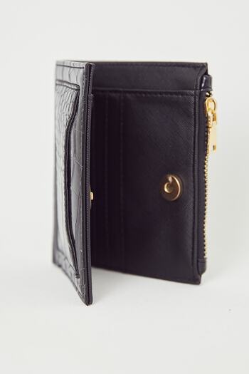 ALTUDA Women's Square Pattern Wallet Black