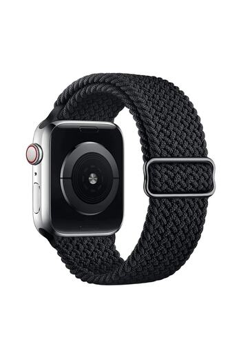 Quse Black Mesh Band for - Apple Watch Se/10/9/8/7/6/5/4/3 42Mm-41Mm-40Mm-38Mm Compatible Adjustable