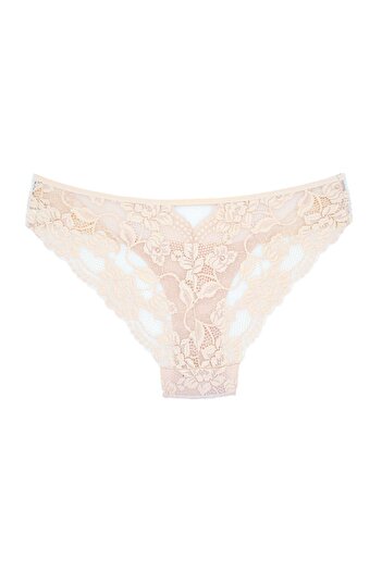 Zena Powder Lace Front Tulle Detail Women's Slip Women's Panties