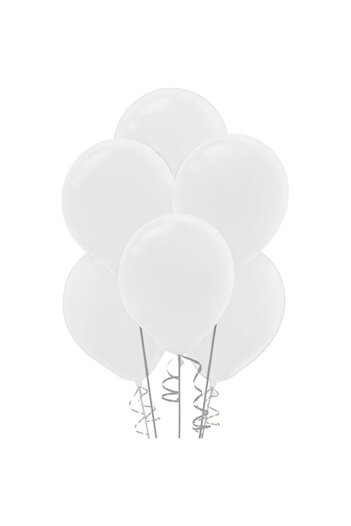 Kikajoy Pastel White Balloon 100pcs