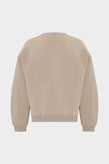 Açelya Okcu Φούτερ Miami Slogan Oversize Crew Neck