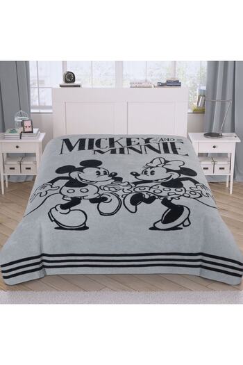 Taç Licensed Cotton Mickey&Minnie Dancing Blanket Multicolor Double