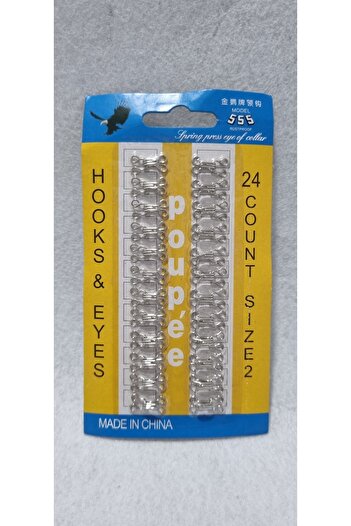 erdoğan hobi Agraf Button Clasp Button 24 Pieces 1.5cm Metal No:2 Bra Clasp Skirt Clasp Vest Clasp Athlete Clasp