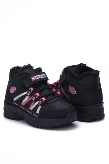eformoda by emre yılmaz Black Fuchsia Kids Boots Bl03
