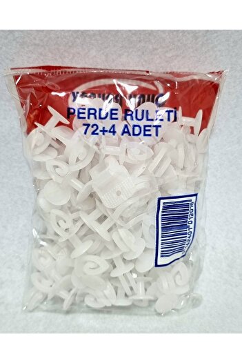 erdoğan hobi Curtain Button Curtain Roller 72+4 Cornice Button - 72 Pieces Snap-on Curtain Button 4 Pieces Lock Set