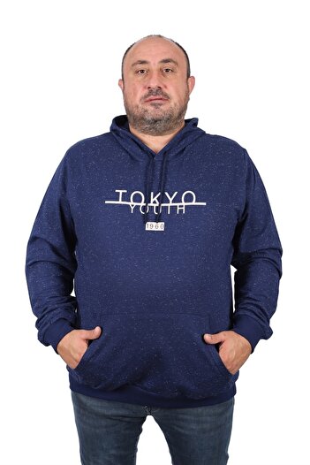 MocGrande Чоловічий світшот з капюшоном великого розміру Tokyo 22702