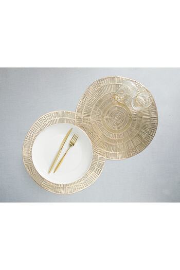 English Home Glazzy PVC 2-Piece American Service 38 Cm Gold