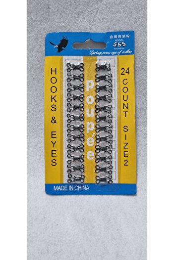 erdoğan hobi Agraf Button Clasp Button 24 Pieces 1.5cm Black No:2 Bra Clasp Skirt Clasp Vest Clasp Athlete Clasp