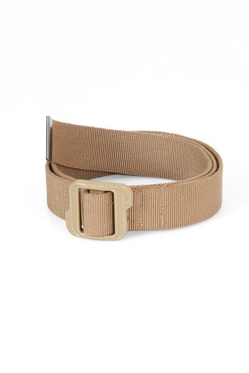 ModaCanel Μαύρη ζώνη Monel Outdoor με πλαστική πόρπη με πλέγμα μπεζ