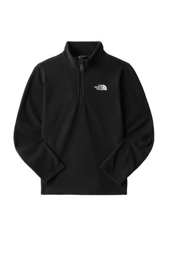 THE NORTH FACE Teen Glacier 1/4 Zip Kids Polar Black
