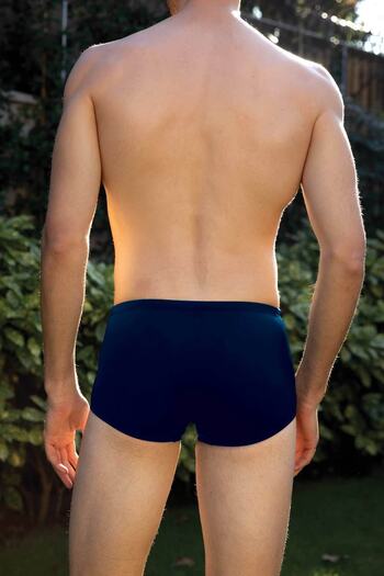AYYILDIZ 209 Men's Navy Blue Boxer Swimsuit