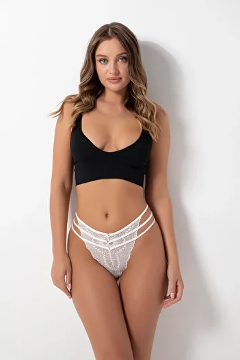 Özlem & Donex Dámské krajkové brazilské kalhotky 7013