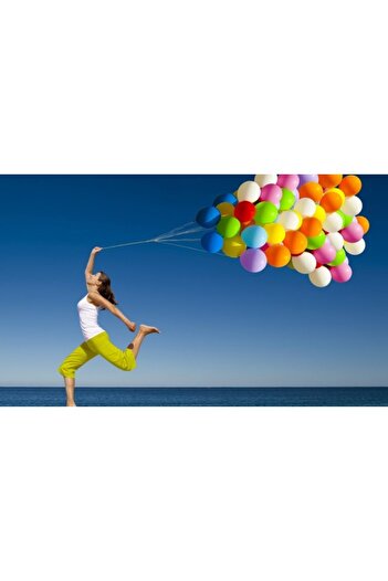 RoseRoi 20 Mixed Color Birthday Balloons