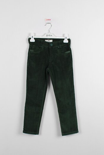 incity Boy's Green Velvet Trousers