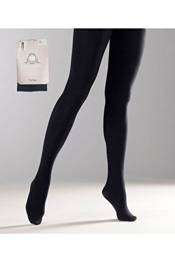 Marie Bella Women's Black Thermal Micro Flexible Pantyhose