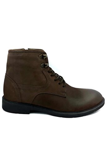 Pierre Cardin 382106 Ανδρικές μπότες με καφέ χειμερινό κορδόνι με φερμουάρ