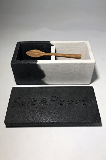 RocArt Home Decorative Desktop Concrete Salt and Pepper Shakers