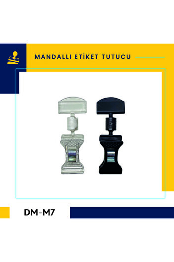 DamgaMarket Plastic, Mini Peg Label Holder, Transparent 7 Cm-5 Pieces