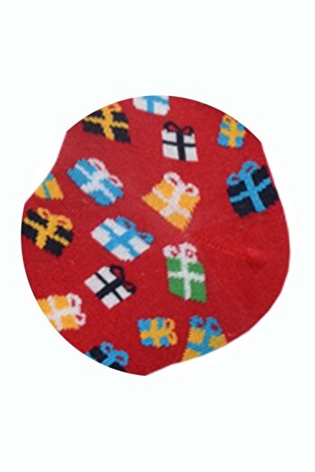 Flora Movable Men's Socks Red (Gift Pack Patterned) - (40/44)