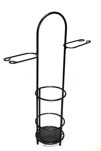 Jenisa Metal 1 Bottle 2 Glass Compartments Wine Stand Wine Rack Presentation Holder