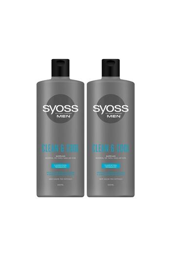 Syoss Clean Cool Men 500 ml X 2 Shampoo